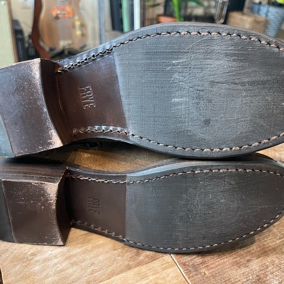 Brown Frye Vicky Stud Suede Engineer Boot Size 9.5 - Picture 6 of 7